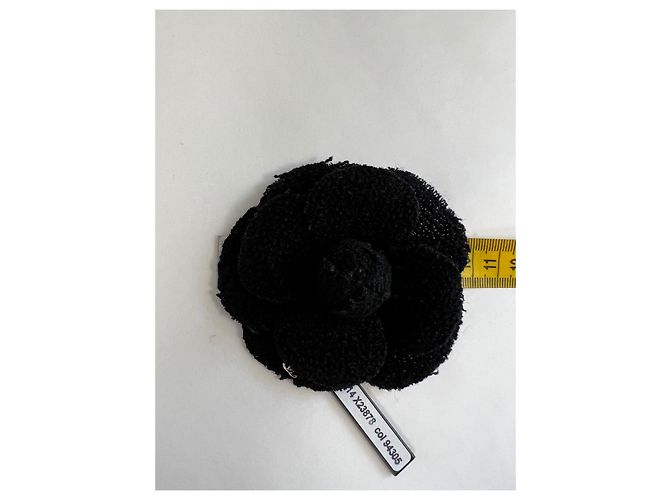 Chanel broche de camelia Negro - vista 8