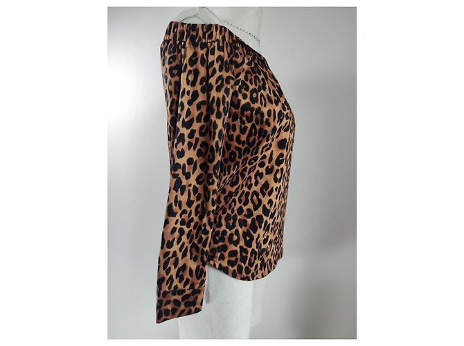 Autre Marque Muse Leopardenbluse Baumwolle Mehrfarben Leopardenprint - Ansicht 2