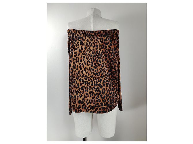 Autre Marque Muse Leopardenbluse Baumwolle Mehrfarben Leopardenprint - Ansicht 3
