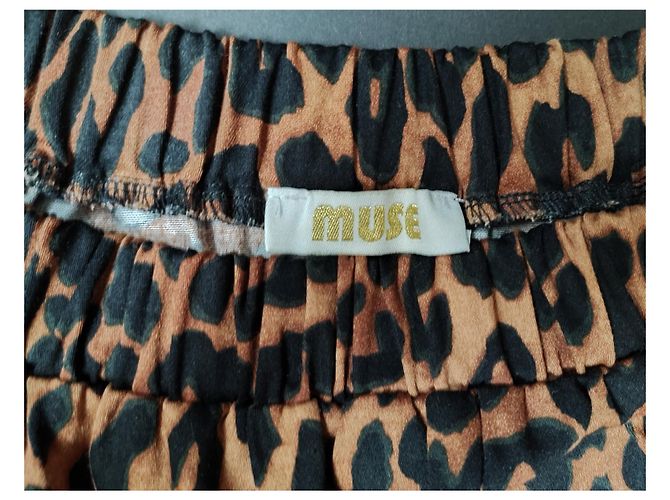 Autre Marque Muse Leopardenbluse Baumwolle Mehrfarben Leopardenprint - Ansicht 4