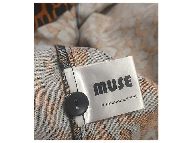 Autre Marque Muse Leopardenbluse Baumwolle Mehrfarben Leopardenprint - Ansicht 5