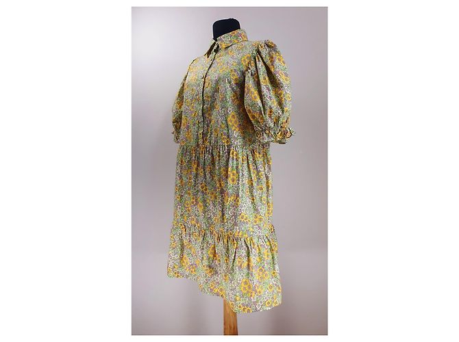Autre Marque Vestido Floral de Algodón Hunkon Denmark Multicolor - vista 3