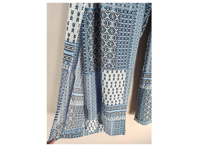 Nanette Lepore Blaue Hose aus Polyester mit Seitenschlitzen - Ansicht 2