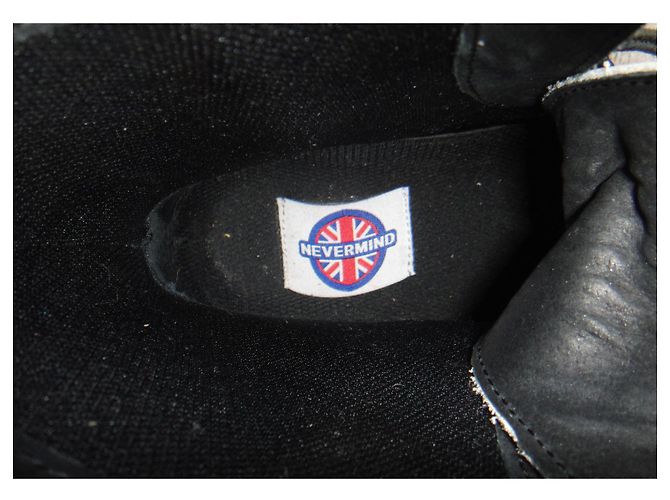 Autre Marque Nevermind Creeper Boots Leder Schwarz Weiß 37 - Ansicht 7