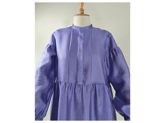 Samsoe & Samsoe vestido de camisa Margo roxo - vista 2