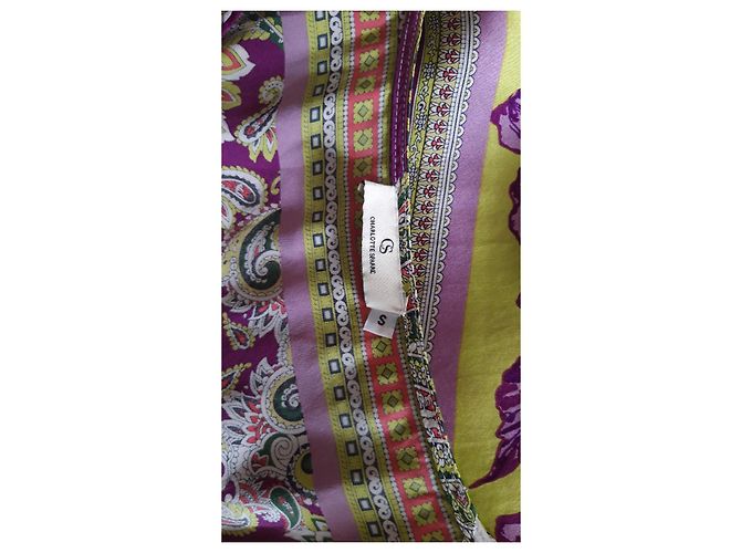 Autre Marque Vestido Charlotte Sparre de seda con estampado floral malva Multicolor - vista 3