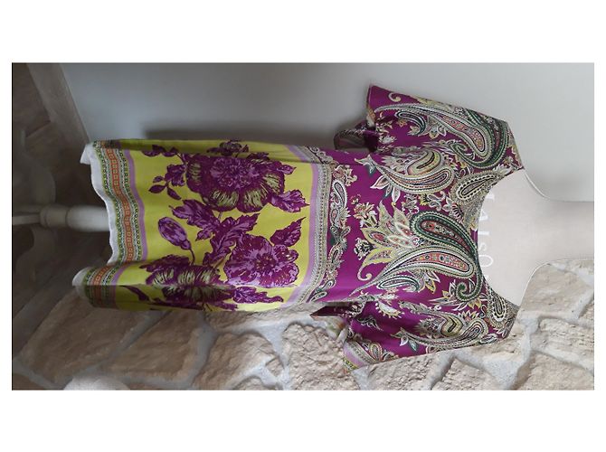 Autre Marque Vestido Charlotte Sparre de seda con estampado floral malva Multicolor - vista 5