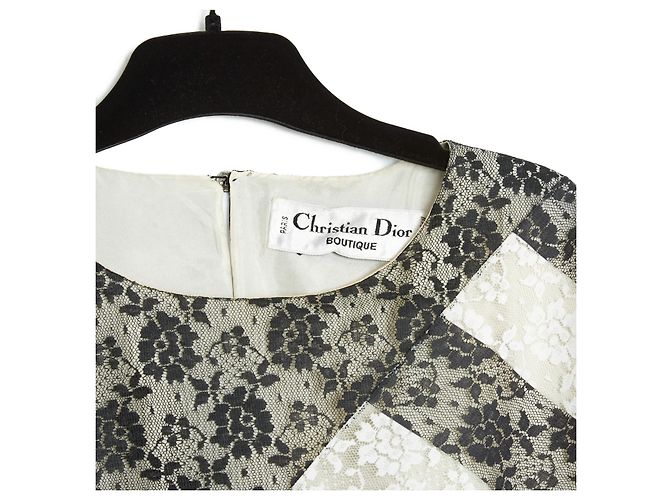Christian Dior RAYAS DE ENCAJE BLANCO NEGRO EN42/44 - vista 2