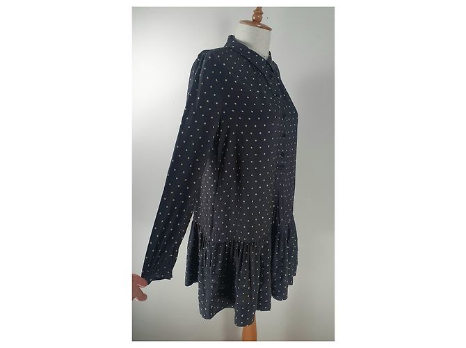 Noa Noa Kleid grau gepunktet Viscose - Ansicht 2