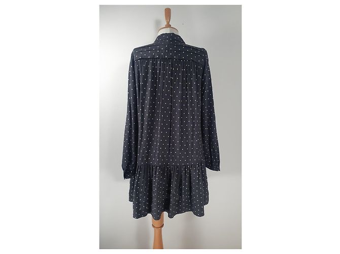 Noa Noa Kleid grau gepunktet Viscose - Ansicht 4