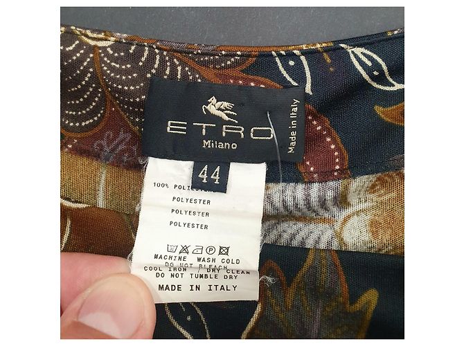 Falda midi Etro multicolor poliéster IT44 - vista 4