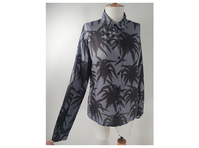 Ganni Camiseta Gris de Viscosa - vista 2