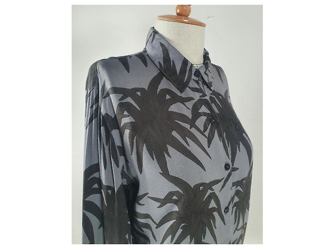 Ganni Camiseta Gris de Viscosa - vista 3