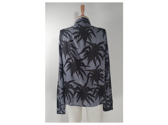 Ganni Camiseta Gris de Viscosa - vista 4