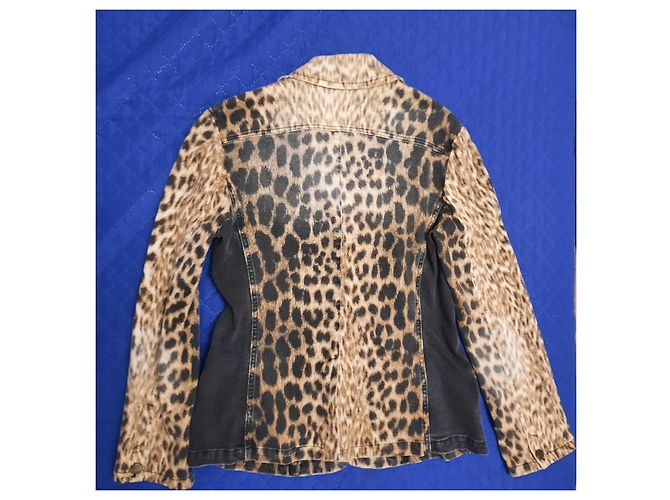 Chaqueta Just Cavalli con Estampado Animalier de Algodón Multicolor - vista 7