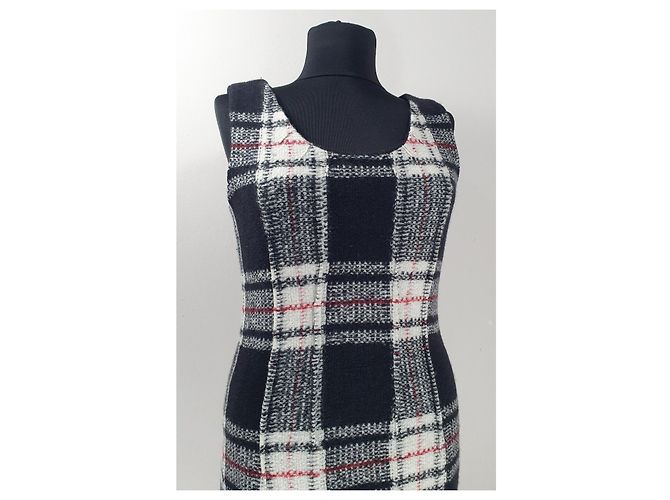 Marc Cain Tartan Kleid aus Wolle Mehrfarben - Ansicht 2