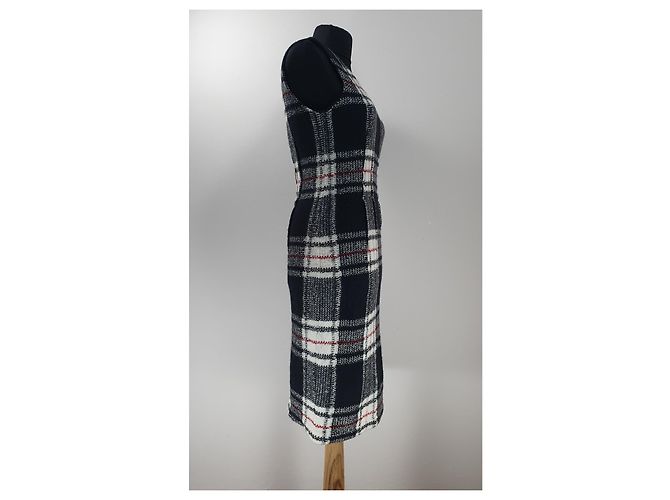 Marc Cain Tartan Kleid aus Wolle Mehrfarben - Ansicht 3