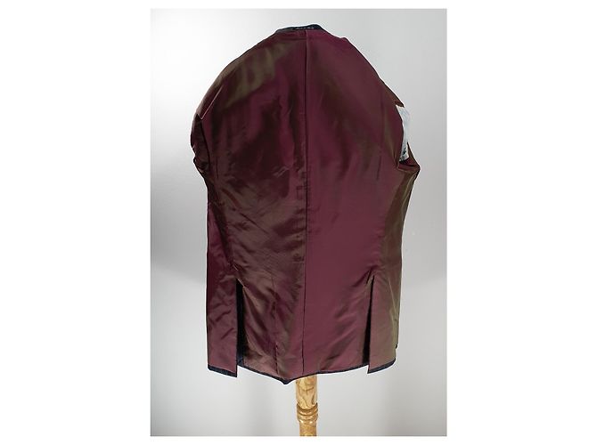 Autre Marque Pal Zileri Gestreifter Wollblazer Grau - Ansicht 4