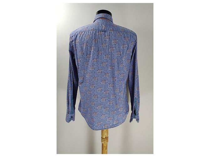 Camicia Hugo Boss Arancio in cotone M Multicolore - vista 2
