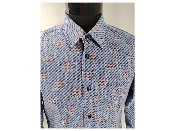 Camicia Hugo Boss Arancio in cotone M Multicolore - vista 3