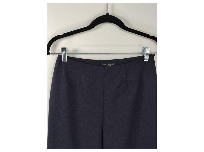 Pantalones Piazza Sempione de lana azul oscuro - vista 2