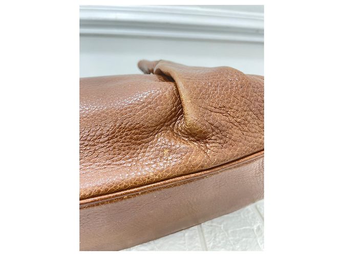 Borsa Hobo Burberry in pelle marrone - vista 7