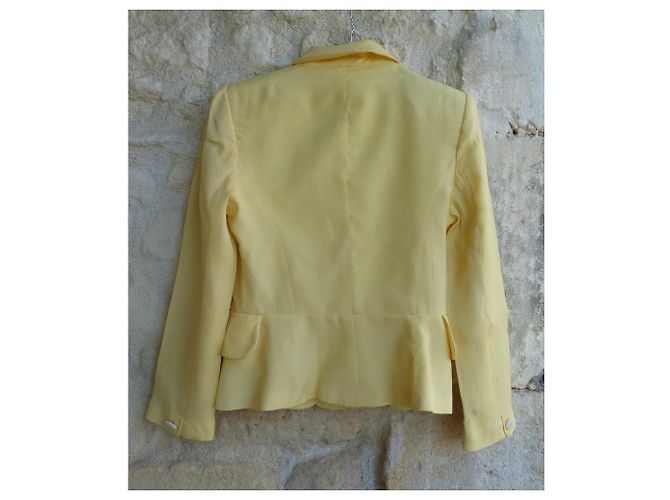 Giacca Guy Laroche Gialla in Seta e Cotone Giallo - vista 5