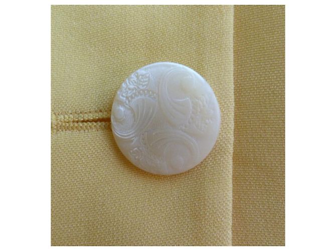 Giacca Guy Laroche Gialla in Seta e Cotone Giallo - vista 6