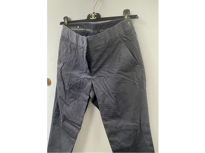 CODICE SPORTMAX Pantaloni Carota Grigio Blu chiaro - vista 3