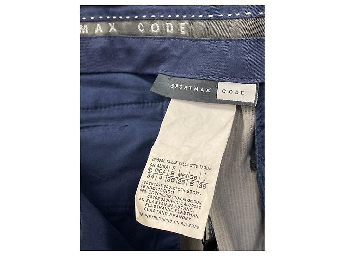 CODICE SPORTMAX Pantaloni Carota Grigio Blu chiaro - vista 6