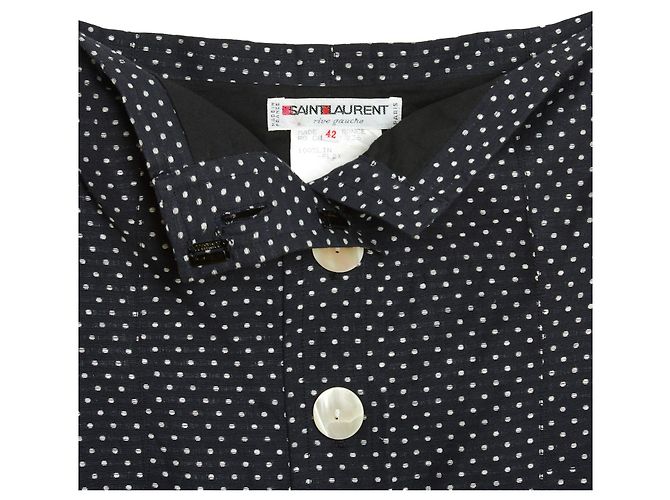 Yves Saint Laurent LINO A POIS NERO EN38 - vista 3