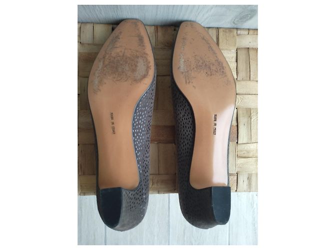 Décolleté Salvatore Ferragamo in pelle marrone - vista 6