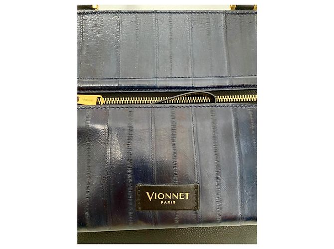 Vionnet Borsa a mano con tasca removibile e tracolla Nero Blu navy - vista 13