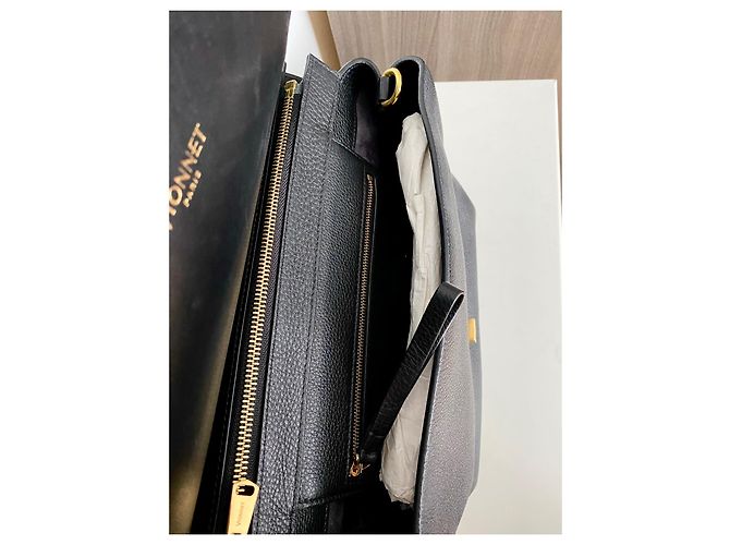 Vionnet Borsa a mano con tasca removibile e tracolla Nero Blu navy - vista 4