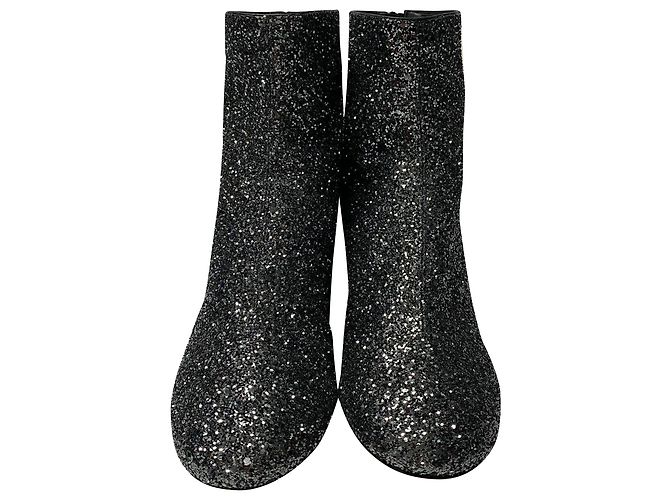 Isabel Marant Stivaletti Ritza Glitterati Argento Glitter - vista 2