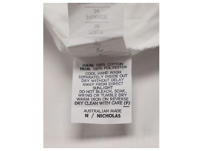 Nicholas Kirkwood Nicholas Cold Shoulder Top em algodão branco - vista 5