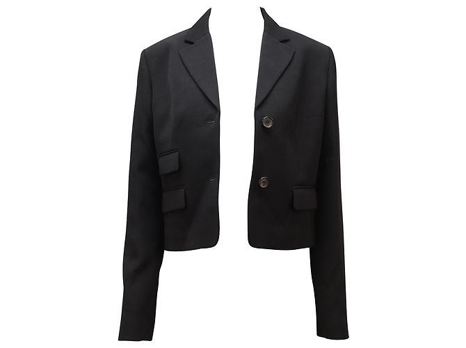 Blazer Michael Kors in Lana Nera Nero - vista 2