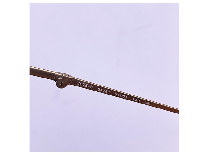 Persol Gafas de sol redondas plegables de acetato marrón 3075-S 51/21 140MM Castaño - vista 4