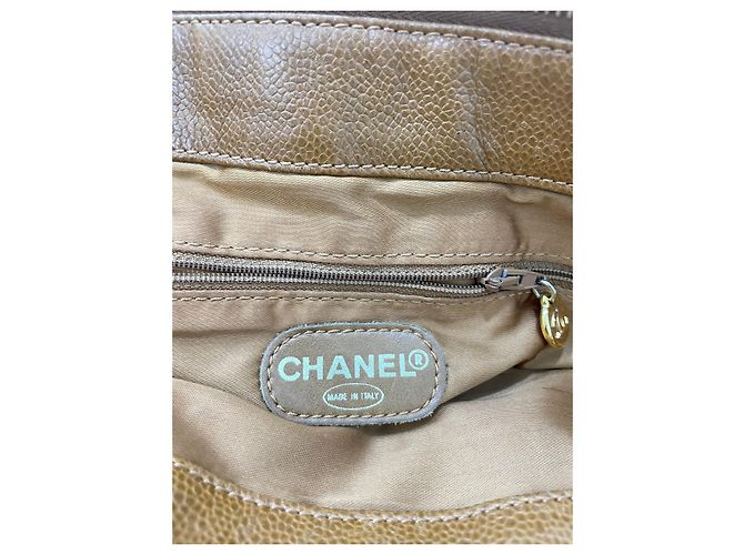 Chanel Vintage Tragetasche aus Leder Braun - Ansicht 11