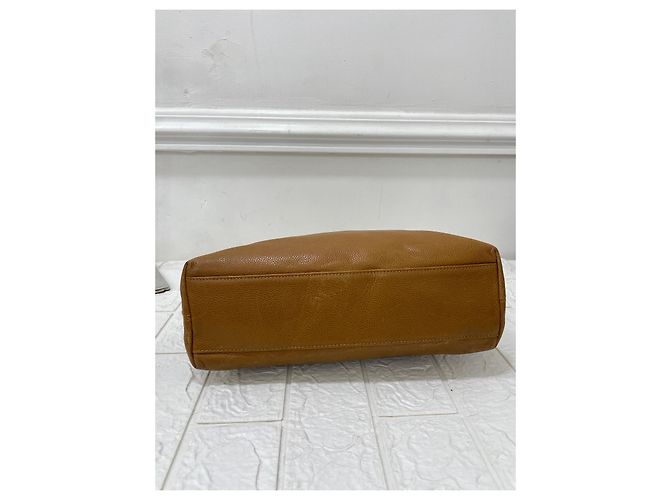 Chanel Vintage Tragetasche aus Leder Braun - Ansicht 6
