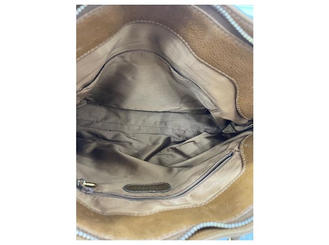 Chanel Vintage Tragetasche aus Leder Braun - Ansicht 9