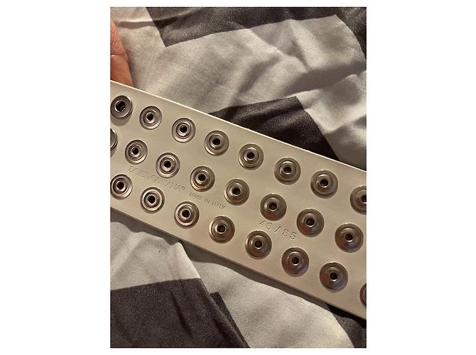 Dolce & Gabbana Ledergürtel weiß silber Silber Hardware - Ansicht 9
