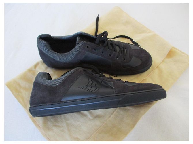 Louis Vuitton Scarpe da ginnastica bi-materiali, Pointure 11,5. Nero - vista 2