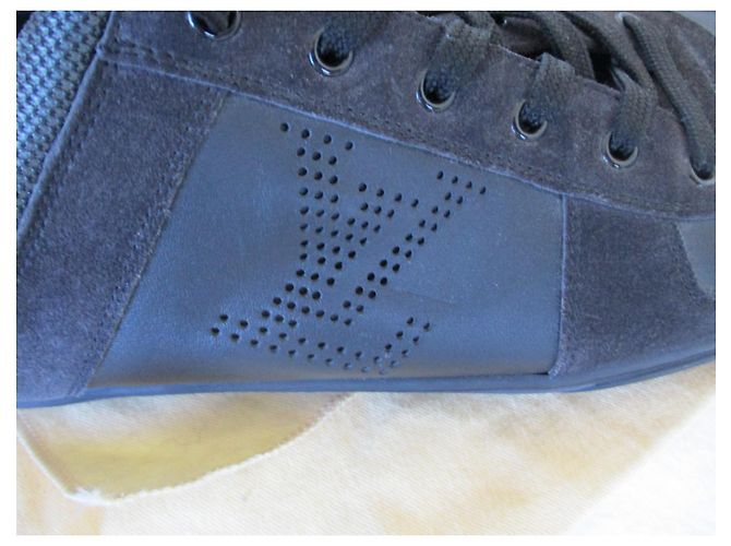 Louis Vuitton Scarpe da ginnastica bi-materiali, Pointure 11,5. Nero - vista 3