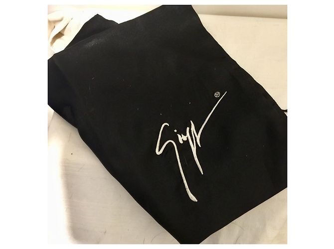 Tacchi a gabbia con intagli Giuseppe Zanotti Nero Argento - vista 4