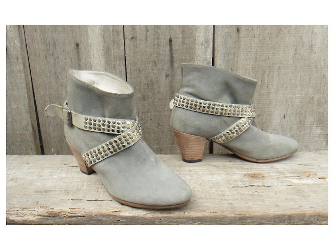 botas Iro de ante gris talla 37 - vista 2