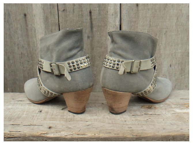 botas Iro de ante gris talla 37 - vista 4