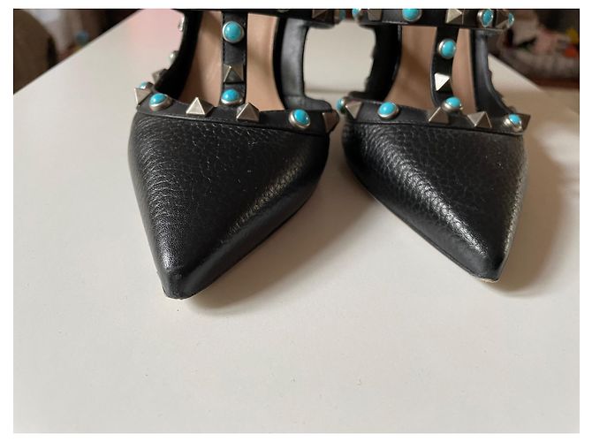 Décolleté Valentino Garavani Rockstud in pelle nera Nero - vista 7