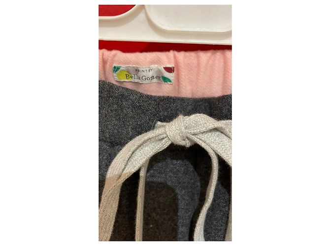 Calça Vicomte Arthur de lã rosa e cinza - vista 3