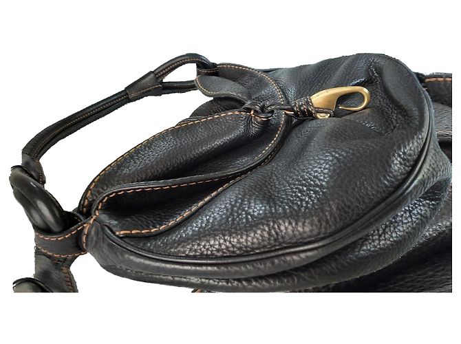 Borsa Hobo Fay in Pelle Nera Nero - vista 2